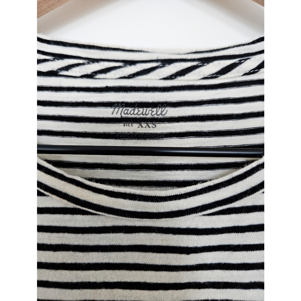 Madewell | Striped Round Hem Tee - Picture 6 of 9
